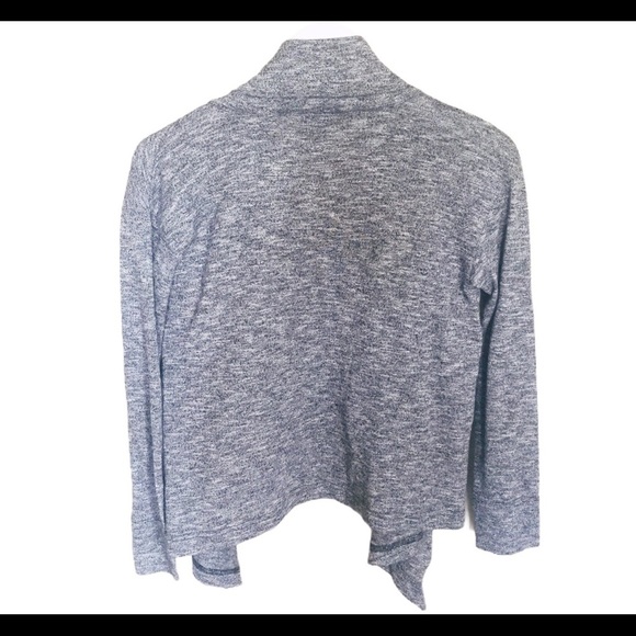 EDDIE BAUER Cascade Open Front Drape Cardigan With Long Sleeves Grey Size XS - Picture 12 of 13